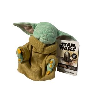 The Mandalorian Plush The Child in Zen Pose Baby Yoda Grogu Toy Disney Star Wars